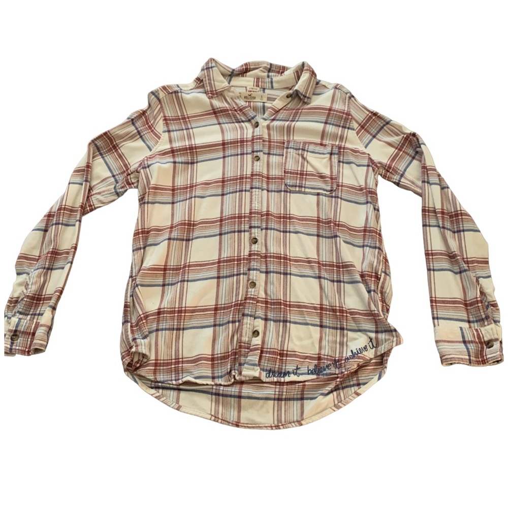 White Red and Blue Flannel